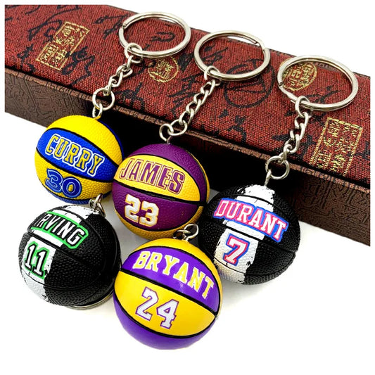 Basketball Star Name Keychain for Sport Fans