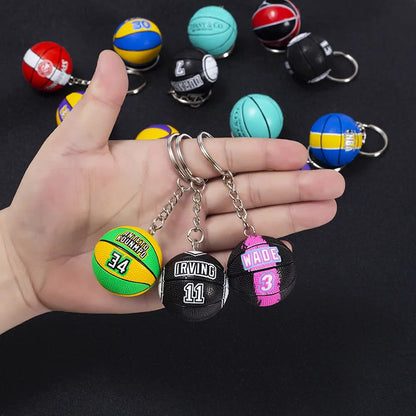 Basketball Star Name Keychain for Sport Fans