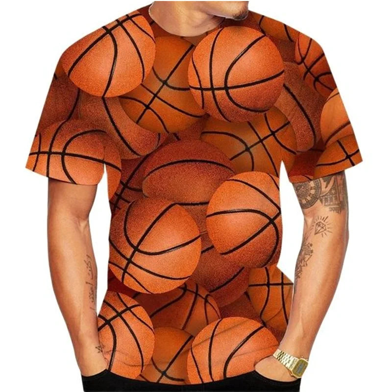 Basketball T-shirt Casual Men's Clothing