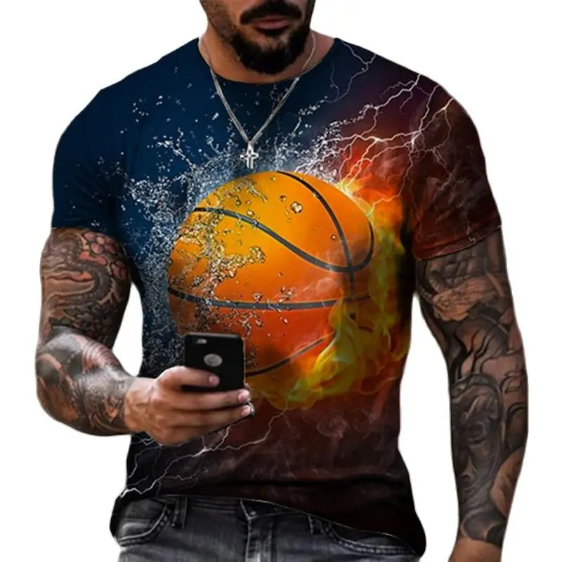Basketball T-shirt Casual Men's Clothing